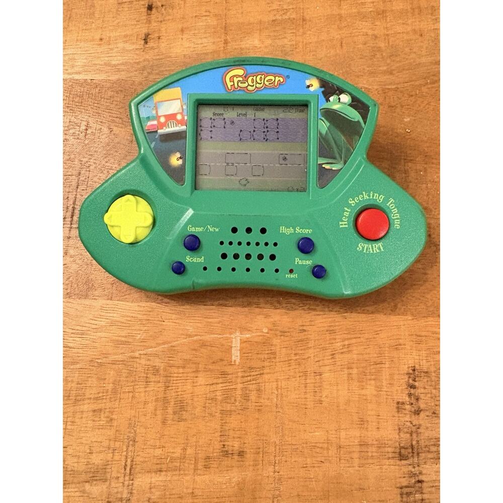 Vintage Frogger Handheld Electronic Game Hasbro/Konami TESTED 1998 Works GREAT